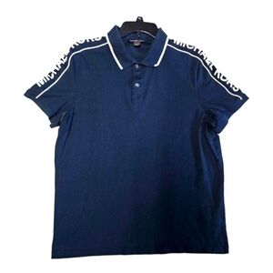 Michael Kors Men's Navy Polo Shirt Size Large